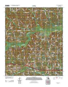 Calhoun Louisiana Historical topographic map, 1:24000 scale, 7.5 X 7.5 Minute, Year 2012