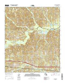 Calhoun Louisiana Current topographic map, 1:24000 scale, 7.5 X 7.5 Minute, Year 2015