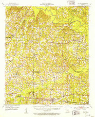 Calhoun Louisiana Historical topographic map, 1:62500 scale, 15 X 15 Minute, Year 1952