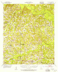 Calhoun Louisiana Historical topographic map, 1:62500 scale, 15 X 15 Minute, Year 1952