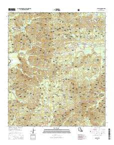 Calvin Louisiana Current topographic map, 1:24000 scale, 7.5 X 7.5 Minute, Year 2015