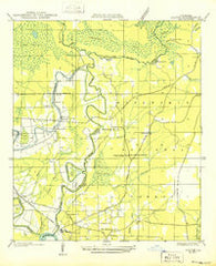 Calvin SW Louisiana Historical topographic map, 1:31680 scale, 7.5 X 7.5 Minute, Year 1949