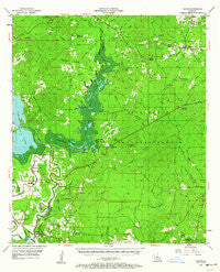 Calvin Louisiana Historical topographic map, 1:62500 scale, 15 X 15 Minute, Year 1955