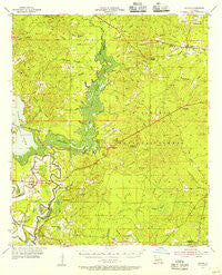Calvin Louisiana Historical topographic map, 1:62500 scale, 15 X 15 Minute, Year 1955