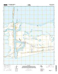 Cameron Louisiana Current topographic map, 1:24000 scale, 7.5 X 7.5 Minute, Year 2015