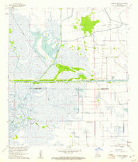 Cameron Farms Louisiana Historical topographic map, 1:24000 scale, 7.5 X 7.5 Minute, Year 1960