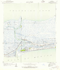 Cameron Louisiana Historical topographic map, 1:24000 scale, 7.5 X 7.5 Minute, Year 1934