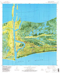 Cameron Louisiana Historical topographic map, 1:24000 scale, 7.5 X 7.5 Minute, Year 1982