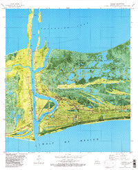 Cameron Louisiana Historical topographic map, 1:24000 scale, 7.5 X 7.5 Minute, Year 1982