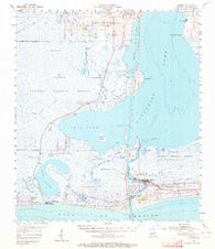 Cameron Louisiana Historical topographic map, 1:62500 scale, 15 X 15 Minute, Year 1955