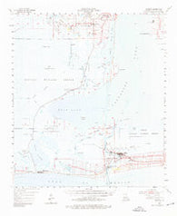 Cameron Louisiana Historical topographic map, 1:62500 scale, 15 X 15 Minute, Year 1955