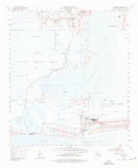 Cameron Louisiana Historical topographic map, 1:62500 scale, 15 X 15 Minute, Year 1955