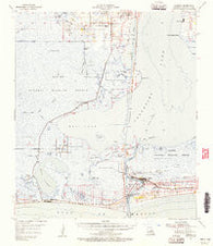 Cameron Louisiana Historical topographic map, 1:62500 scale, 15 X 15 Minute, Year 1955