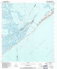 Caminada Pass Louisiana Historical topographic map, 1:24000 scale, 7.5 X 7.5 Minute, Year 1994
