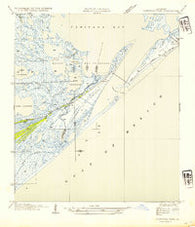 Caminada Pass Louisiana Historical topographic map, 1:31680 scale, 7.5 X 7.5 Minute, Year 1954