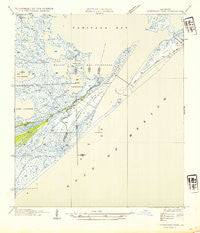 Caminada Pass Louisiana Historical topographic map, 1:31680 scale, 7.5 X 7.5 Minute, Year 1954