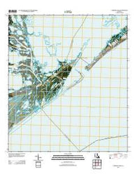 Caminada Pass Louisiana Historical topographic map, 1:24000 scale, 7.5 X 7.5 Minute, Year 2012