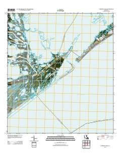 Caminada Pass Louisiana Historical topographic map, 1:24000 scale, 7.5 X 7.5 Minute, Year 2012