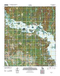 Campti Louisiana Historical topographic map, 1:24000 scale, 7.5 X 7.5 Minute, Year 2012