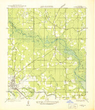 Campti NE Louisiana Historical topographic map, 1:31680 scale, 7.5 X 7.5 Minute, Year 1937