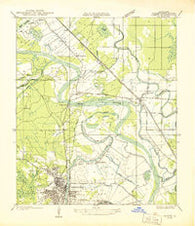 Campti SE Louisiana Historical topographic map, 1:31680 scale, 7.5 X 7.5 Minute, Year 1937