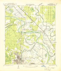 Campti SE Louisiana Historical topographic map, 1:31680 scale, 7.5 X 7.5 Minute, Year 1937