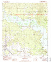 Campti Louisiana Historical topographic map, 1:24000 scale, 7.5 X 7.5 Minute, Year 1983