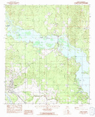 Campti Louisiana Historical topographic map, 1:24000 scale, 7.5 X 7.5 Minute, Year 1983