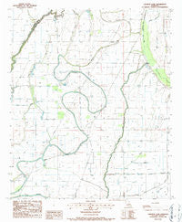 Caraway Lake Louisiana Historical topographic map, 1:24000 scale, 7.5 X 7.5 Minute, Year 1986