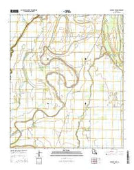 Caraway Lake Louisiana Current topographic map, 1:24000 scale, 7.5 X 7.5 Minute, Year 2015