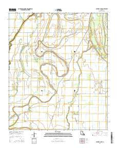 Caraway Lake Louisiana Current topographic map, 1:24000 scale, 7.5 X 7.5 Minute, Year 2015
