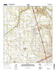 Carencro Louisiana Current topographic map, 1:24000 scale, 7.5 X 7.5 Minute, Year 2015