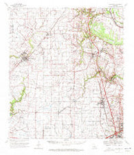 Carencro Louisiana Historical topographic map, 1:62500 scale, 15 X 15 Minute, Year 1970