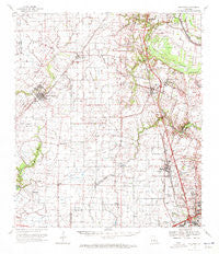 Carencro Louisiana Historical topographic map, 1:62500 scale, 15 X 15 Minute, Year 1970