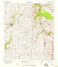 Carencro Louisiana Historical topographic map, 1:62500 scale, 15 X 15 Minute, Year 1957