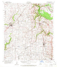 Carencro Louisiana Historical topographic map, 1:62500 scale, 15 X 15 Minute, Year 1957