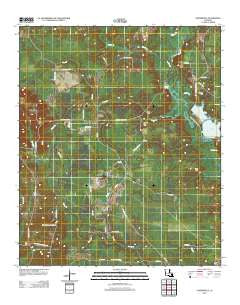 Carterville Louisiana Historical topographic map, 1:24000 scale, 7.5 X 7.5 Minute, Year 2012