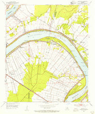 Carterville Louisiana Historical topographic map, 1:24000 scale, 7.5 X 7.5 Minute, Year 1953