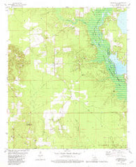 Carterville Louisiana Historical topographic map, 1:24000 scale, 7.5 X 7.5 Minute, Year 1981