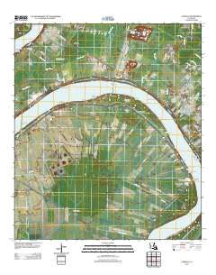 Carville Louisiana Historical topographic map, 1:24000 scale, 7.5 X 7.5 Minute, Year 2012