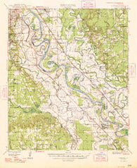 Caspiana Louisiana Historical topographic map, 1:62500 scale, 15 X 15 Minute, Year 1948