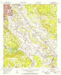 Caspiana Louisiana Historical topographic map, 1:62500 scale, 15 X 15 Minute, Year 1955