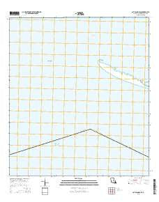Cat Island Pass Louisiana Current topographic map, 1:24000 scale, 7.5 X 7.5 Minute, Year 2015