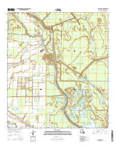 Catahoula Louisiana Current topographic map, 1:24000 scale, 7.5 X 7.5 Minute, Year 2015