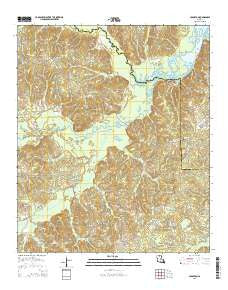 Cedarton Louisiana Current topographic map, 1:24000 scale, 7.5 X 7.5 Minute, Year 2015