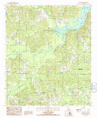 Cedarton Louisiana Historical topographic map, 1:24000 scale, 7.5 X 7.5 Minute, Year 1985