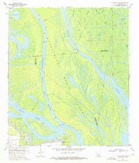 Centerville NW Louisiana Historical topographic map, 1:24000 scale, 7.5 X 7.5 Minute, Year 1970