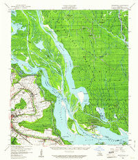 Centerville Louisiana Historical topographic map, 1:62500 scale, 15 X 15 Minute, Year 1959