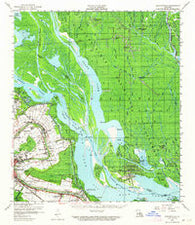Centerville Louisiana Historical topographic map, 1:62500 scale, 15 X 15 Minute, Year 1959