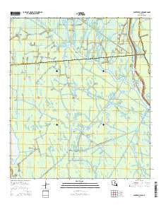 Centerville NE Louisiana Current topographic map, 1:24000 scale, 7.5 X 7.5 Minute, Year 2015